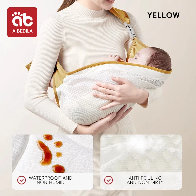 (amarelo) Canguru Multifuncional Para Recém-nascido, Horizontal,para Um Ombro Só,dispositivo Simples De Contenção Do Bebê,apoio Para A Cintura