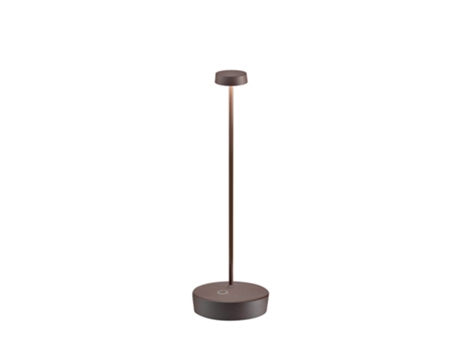 Candeeiro de Mesa Led Swap Pro Corten Recarregável e Regulável ZAFFERANO