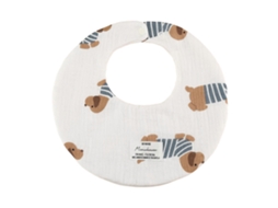 Toalha de algodão Babador com 4 compartimentos, estampa de desenho animado, toalha para alimentação de bebês, à prova d'água, toalha para saliva, pano para esfregar.