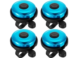 4 Campainhas para Bicicleta, AQUAFORGE, som alto, alumínio
