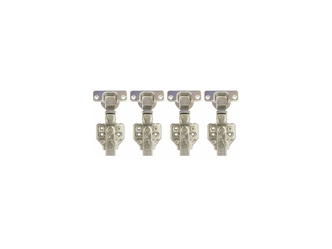 Dobradiças Embutidas De 110 Graus, 35 Mm, Sem Amortecimento, Para Portas De Armários De Cozinha, Para Móveis, Conjunto De 4 Peças