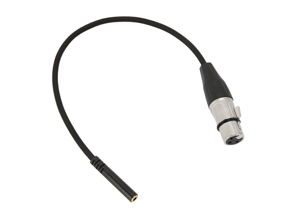 Cabo De 3,5 Mm Fêmea Para Xlr Fêmea, 30 Cm