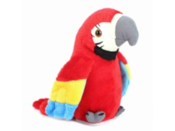 Primerox brinquedo de Pelúcia Papagaio Elétrico Educacional Cute para Crianças Aprender a Falar Vermelho