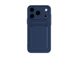 Capa De Celular Tpu Com Botão De Cor Contrastante E Sensação De Pele