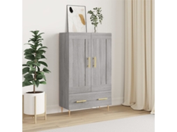 Vidaxl Armário Alto Derivados De Madeira 69,5x31x115cm Cinza Sonoma