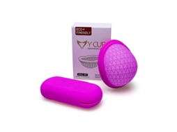 Fasst conjunto de Copas Menstruales Reutilizables de Silicona Flexible Con Estuche Ce Fda Protección 12 Horas Anti fugas CUIDADOS