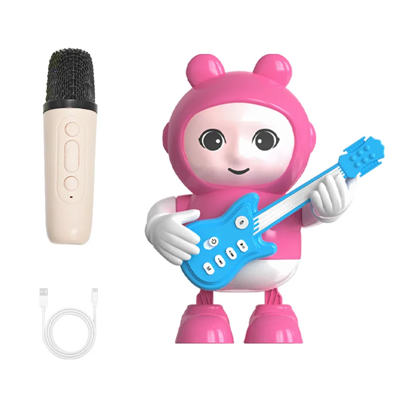(rosa) Caixa De Som Bluetooth Com Microfone E Luzes Coloridas