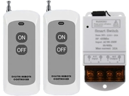 Interruptor Remoto Sem Fio De 433mhz, Ac 110v 120v 220v 30a, 1 Canal, Com Relé Para Controle Remoto De Luz E Segurança