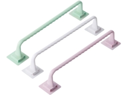 Suporte De Toalhas De Parede, Conjunto De 3, Sem Necessidade De Furar, Plástico, Colorido