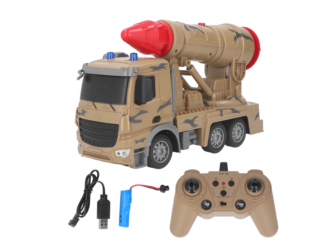 Mali caminhão de Controle Remoto Rc com Luz e Som para Crianças Brincadeira Indoor Outdoor
