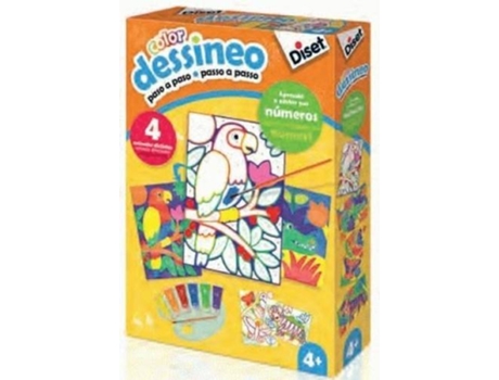 Jogos Educativos DISET Pintar Por Números Selva