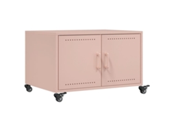 Mesa de Centro 68x50x43,5 Cm Aço Rosa MAISON EXCLUSIVE
