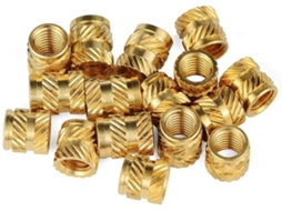 Chifres de Bronze Antigo, Chifres de Metal, Porcas de Encaixe M3 Com Fixação A Quente, Peças Embutidas Com Encaixe Por
