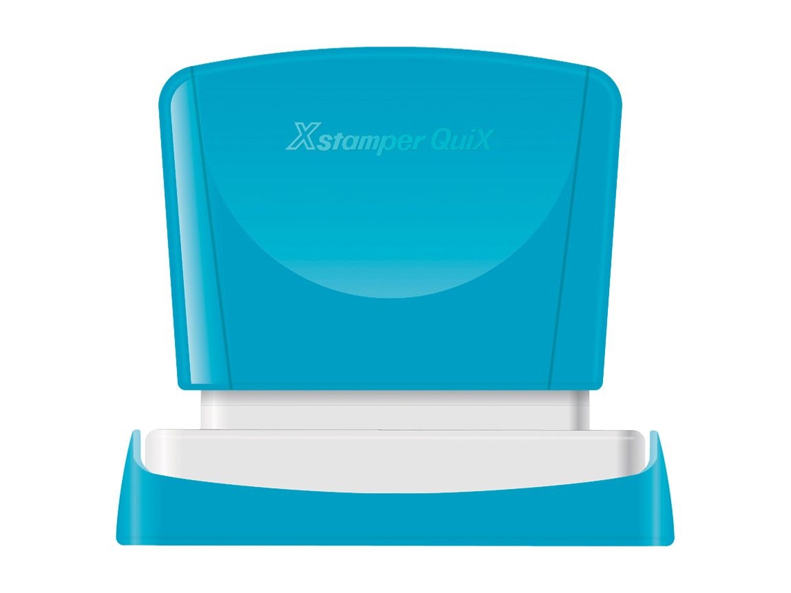 Carimbo Quix Personalizável X'Stamper Azul 13 X 49 Mm