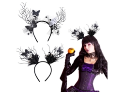 Decorativas de Halloween Madeixas com Abat voar Preto LAXISCREED