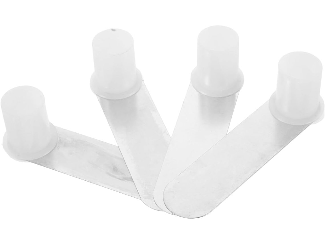 Ganazono Conjunto De 4-placas Suporte Para Mosquiteiro, Aço Inoxidável, Base Durável E Robusta Para Quartos Camping