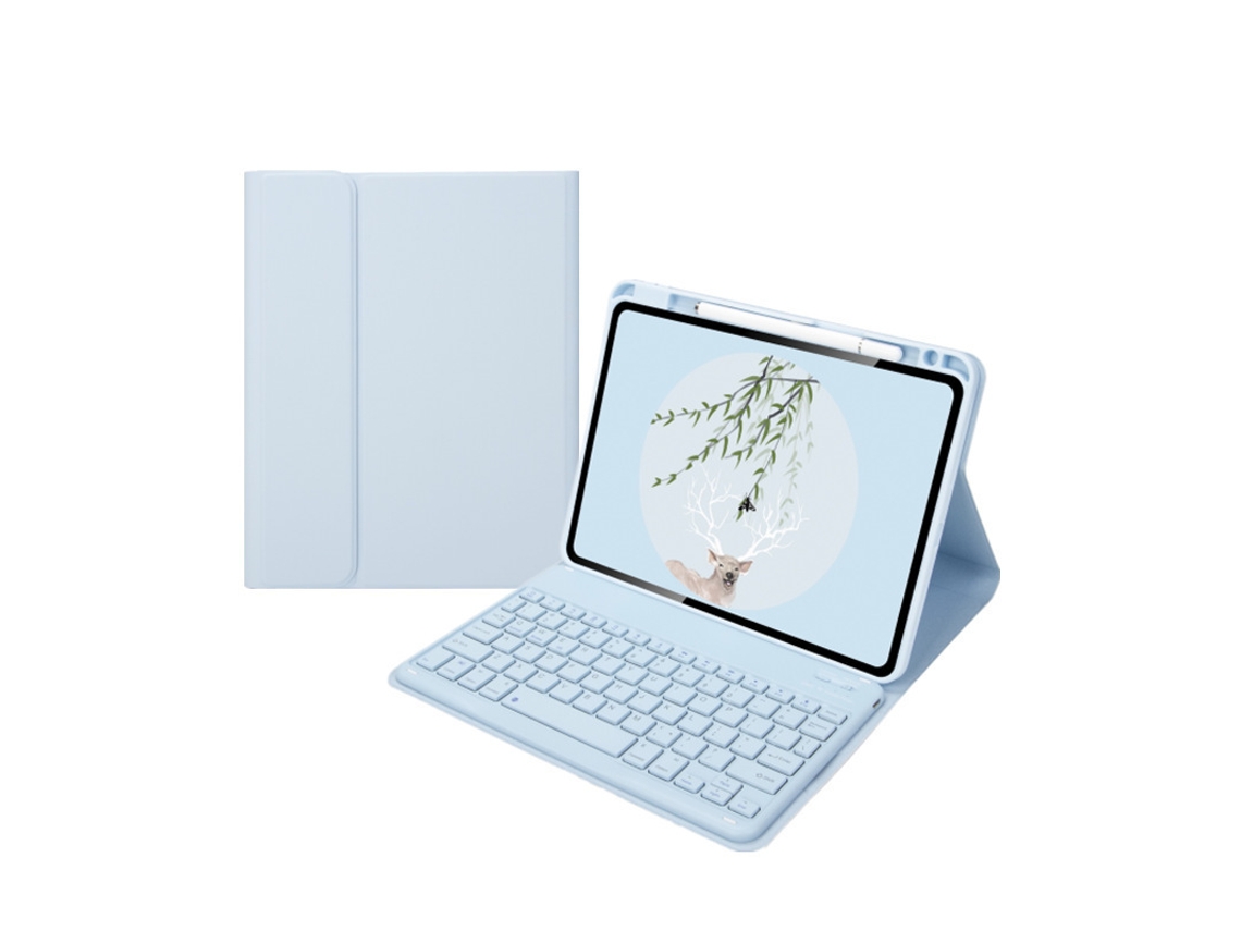 Capa Com Teclado Para Ipad Pro11 Polegadas,com Teclado Magnético (azul Claro) Cuich (2018/2020/2021/2022)