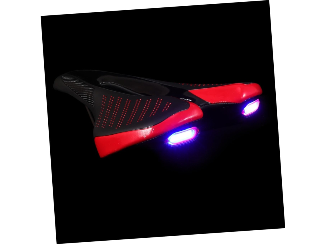 Selim SFUSHOS de bicicleta com luz LED e almofada