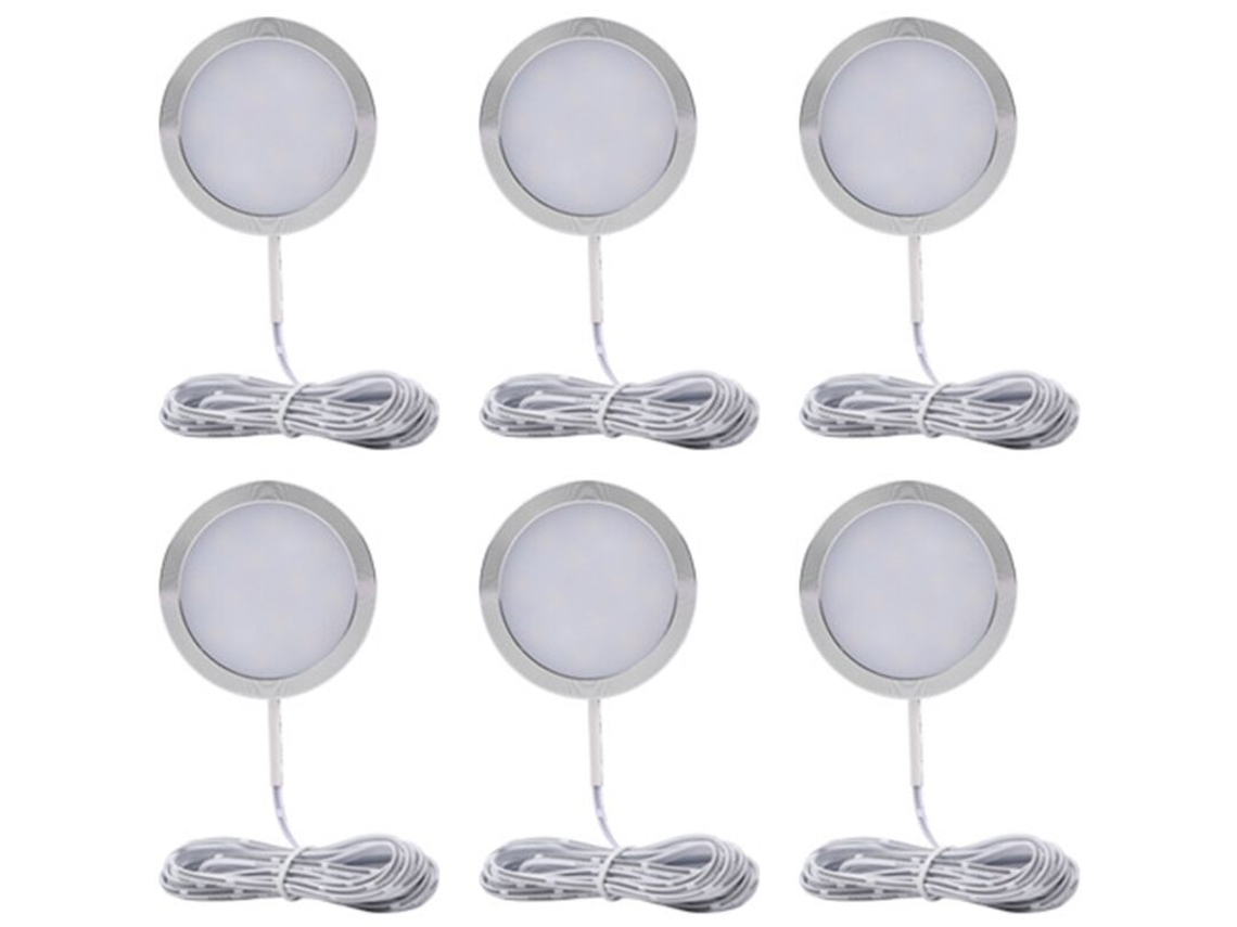 Iluminação Led Regulável para Armários, Bancadas, Vitrines e Cozinhas, Luz Branca Quente /3000k Tf BRILVIBERA