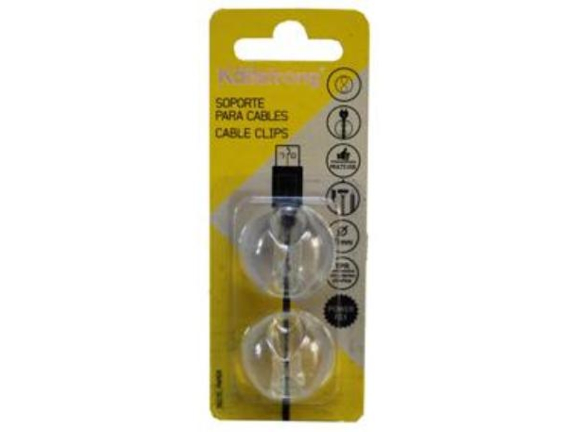 Soporte p/cable transparente blist-2