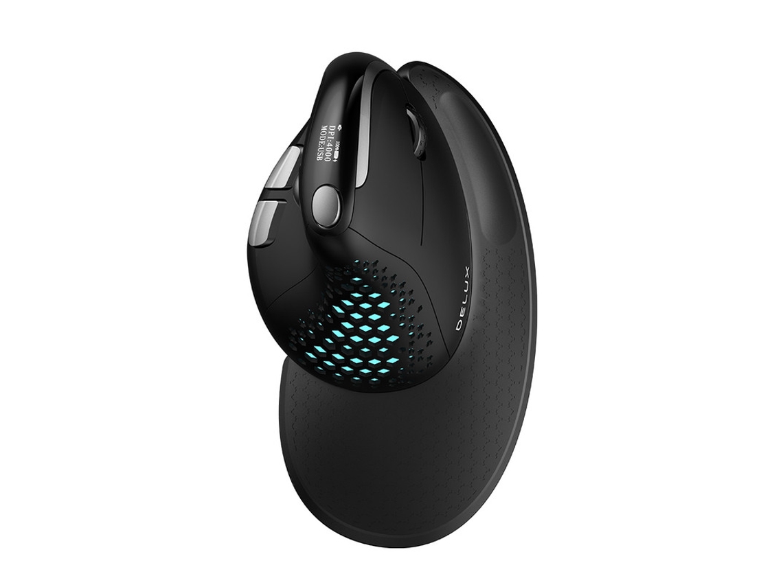Rato Vertical ENKERS Berichtsrate (Wireless - 1600 dpi - Preto)
