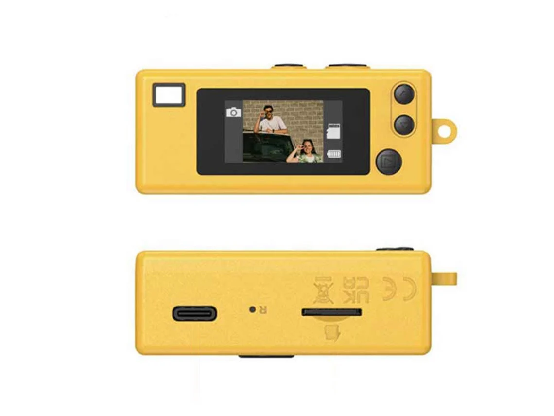 1 Unidade Kodak Charmera 1987 Mini Câmera Digital 16mp Chaveiro Usb-c Micro Sd Gravação Vídeo Iniciantes Adolescentes Adultos