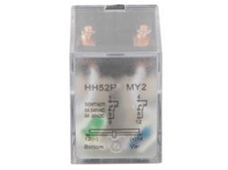 Relé Intermedio Electromagnético Hh52p 24vdc 5a 8 Pines Bobina Dpdt