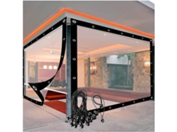 Clear Tarp Curtains For Pergola Porch Gazeboswaterproof Tarpaulin Side Panels, Clear Vinyl Porch Enclosure Panels, Pe