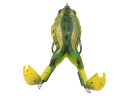 Isca Artificial Rã Thunder Silicone Duas Hélices Ouro Verde