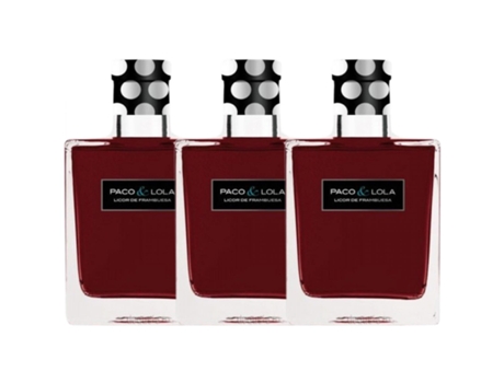 Licores Paco & Lola Licor de Frambuesa Licor Macerado 50 cl (Caixa de 3 unidades)