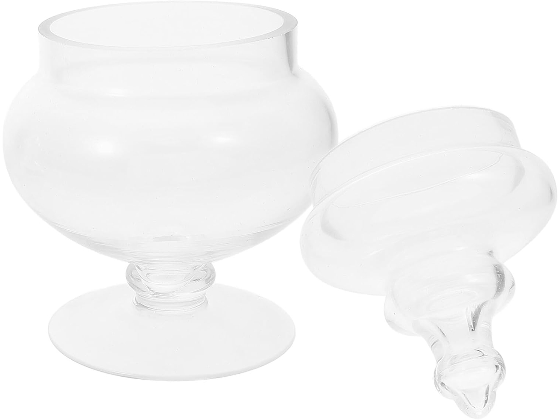 Pote De Vidro Com Tampa Hermética Para Armazenar Doces E Chá, Recipiente Transparente Multiuso Para Gokoco