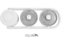 Ventilador De Mesa Recarregável E Portátil Com 6 Velocidades, Pequeno