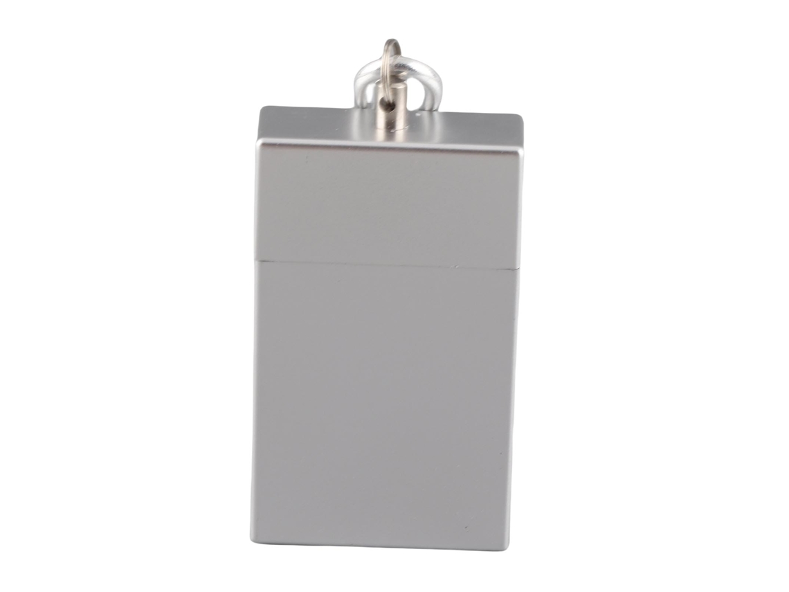 Cinzeiro de bolso mini portátil de aço inox com carabina para viagens S/MARCA