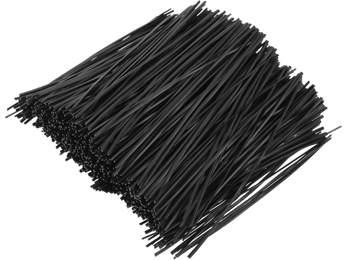 1000 Abraçadeiras De Nylon Pretas Reutilizáveis, Feitas De Ferro Galvanizado E Plástico.