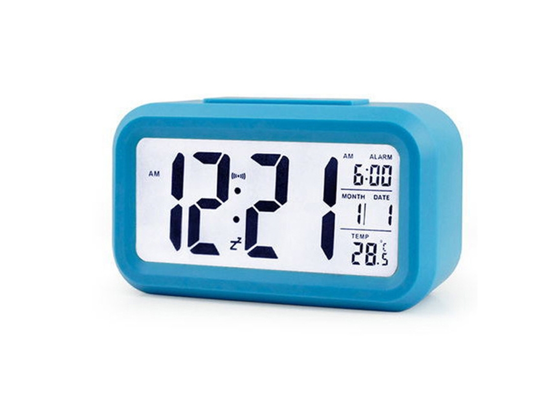 Relógio Despertador Digital LED com Luz Noturna, Temperatura, Snooze, Data, para Crianças e Estudantes | S/MARCA