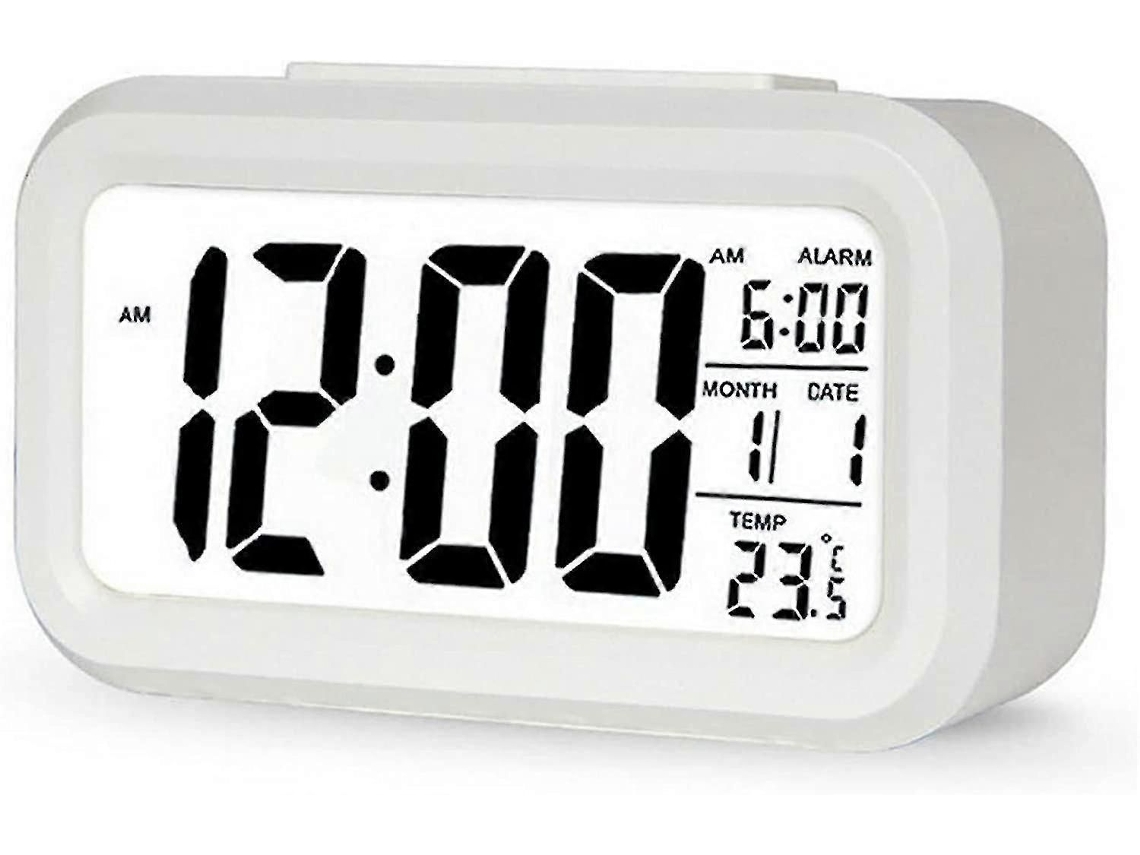 Despertador Digital Inteligente Com Display Led E Temperatura Em Lcd (branco)