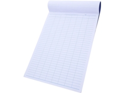 Kallory Livre De Comptes Cahier De Comptabilité Papier Bleu