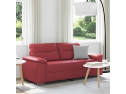 Vidaxl Sofá De 2 Lugares, Vermelho Vinho, 180x81x84 Cm, Em Couro Sintético