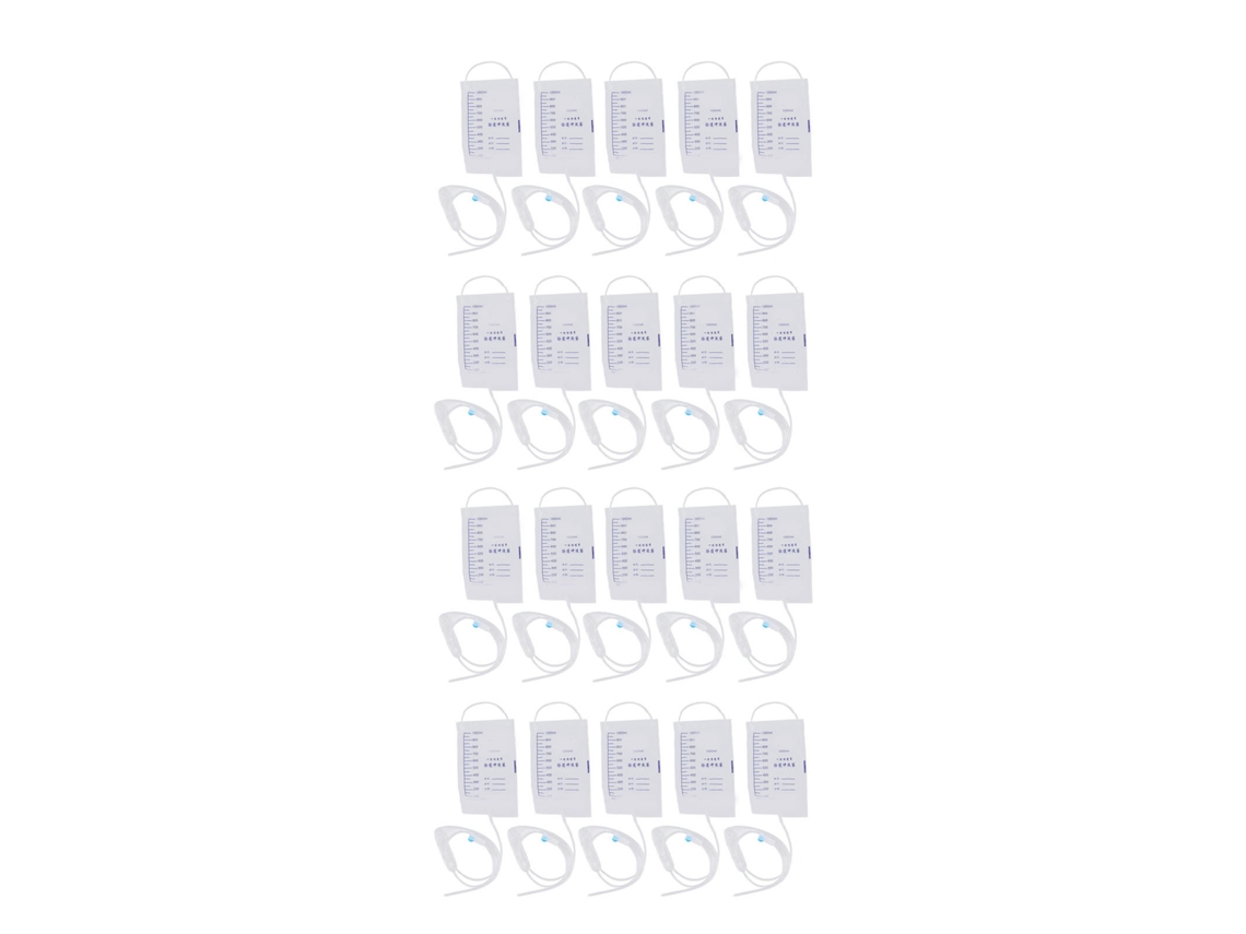 Kit de 20 Bolsas de Enema 1000ml Descartáveis | S/MARCA