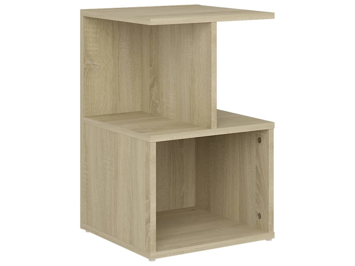 Mesa Cabeceira 35x35x55 cm Derivados da Madeira Carvalho Sonoma MAISON EXCLUSIVE
