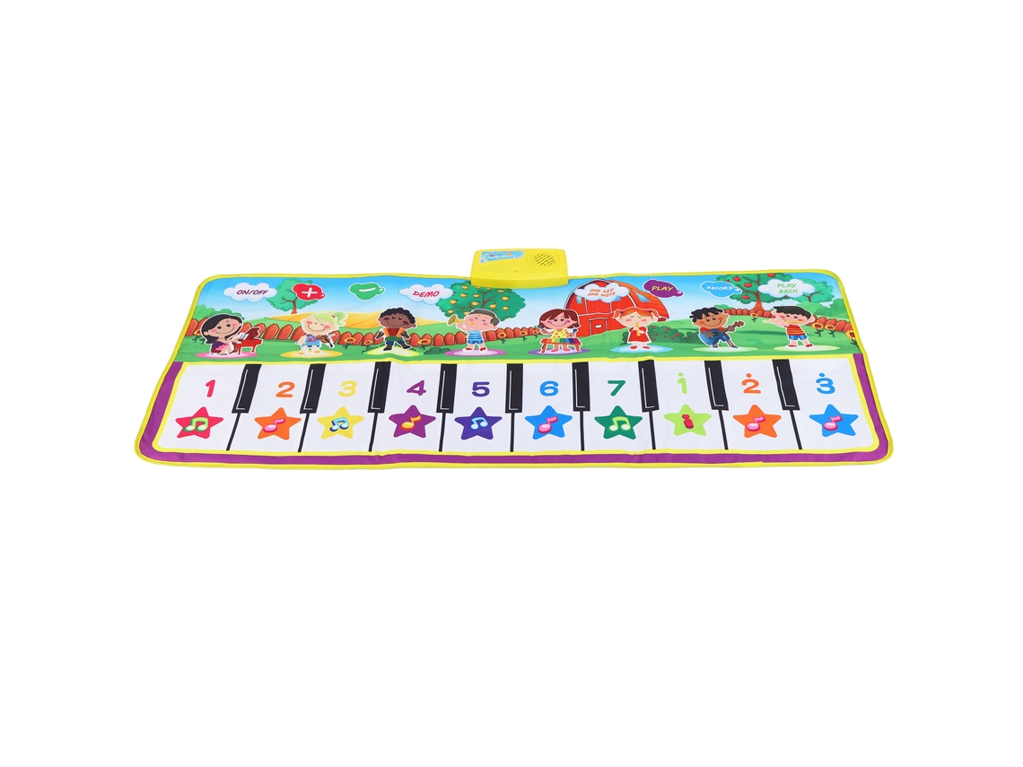 Primerox tapete Musical para Bebê com Luzes Piscantes e Material Antiaderente Melhora Habilidades Infantil