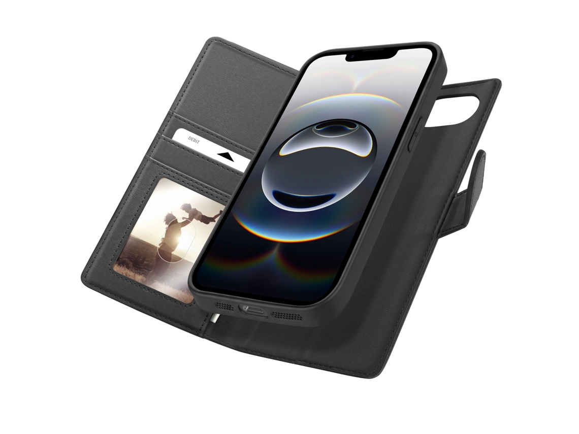 Capa Carteira Para Iphone 16e Anti-rfid Com Capa Removível