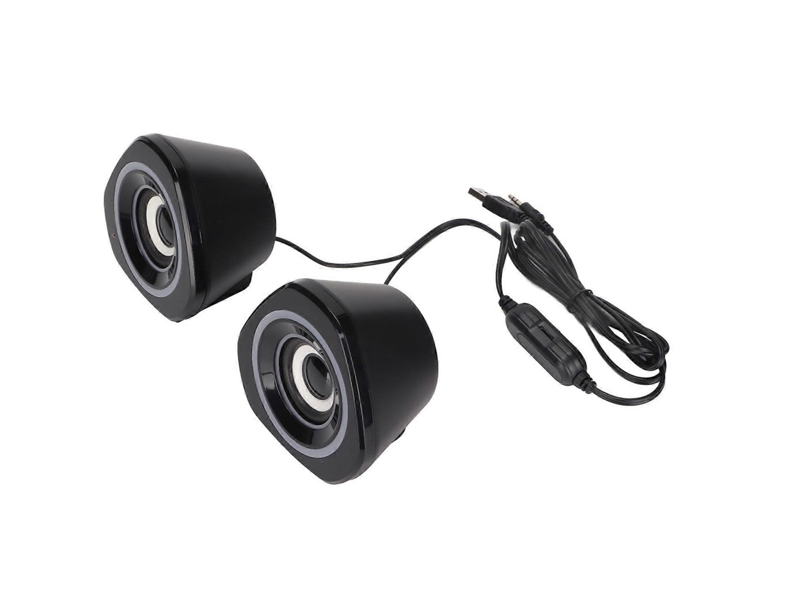 Alto Falantes De Computador, Pequenos Alto Falantes De Mesa Com Fio, Plug And Play, Alimentados Por Usb, Com Luz Led Para Xbox Pc Yunzii