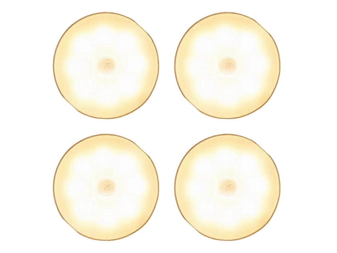 Lurelia Luz Led Para Armário Com Sensor De Movimento, Usb Recarregável, Portátil, Branco Quente Para Cozinha, Mesa De Cabeceira