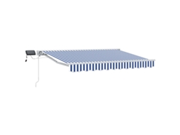 Conjunto 1 Toldo Manual Vidaxl Branco Alumínio (3,5 X 2 M)