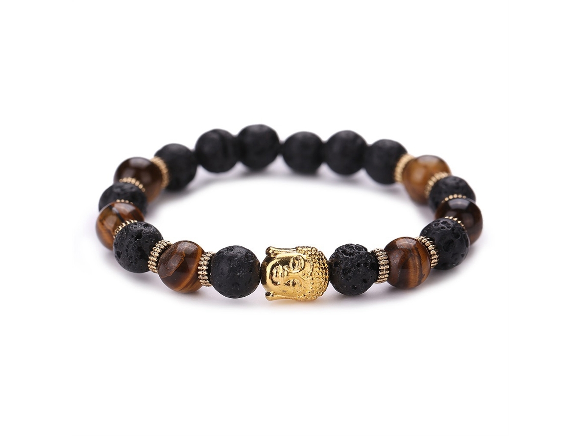 Pulseira De Contas De Oração Natural Estiloso Bracelete