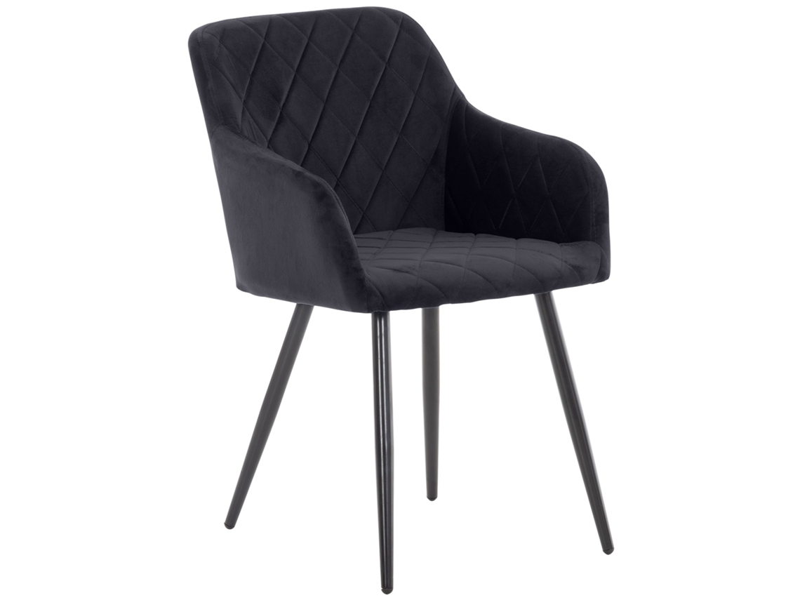 Cadeira de Jantar Shila Preto/Veludo CLP