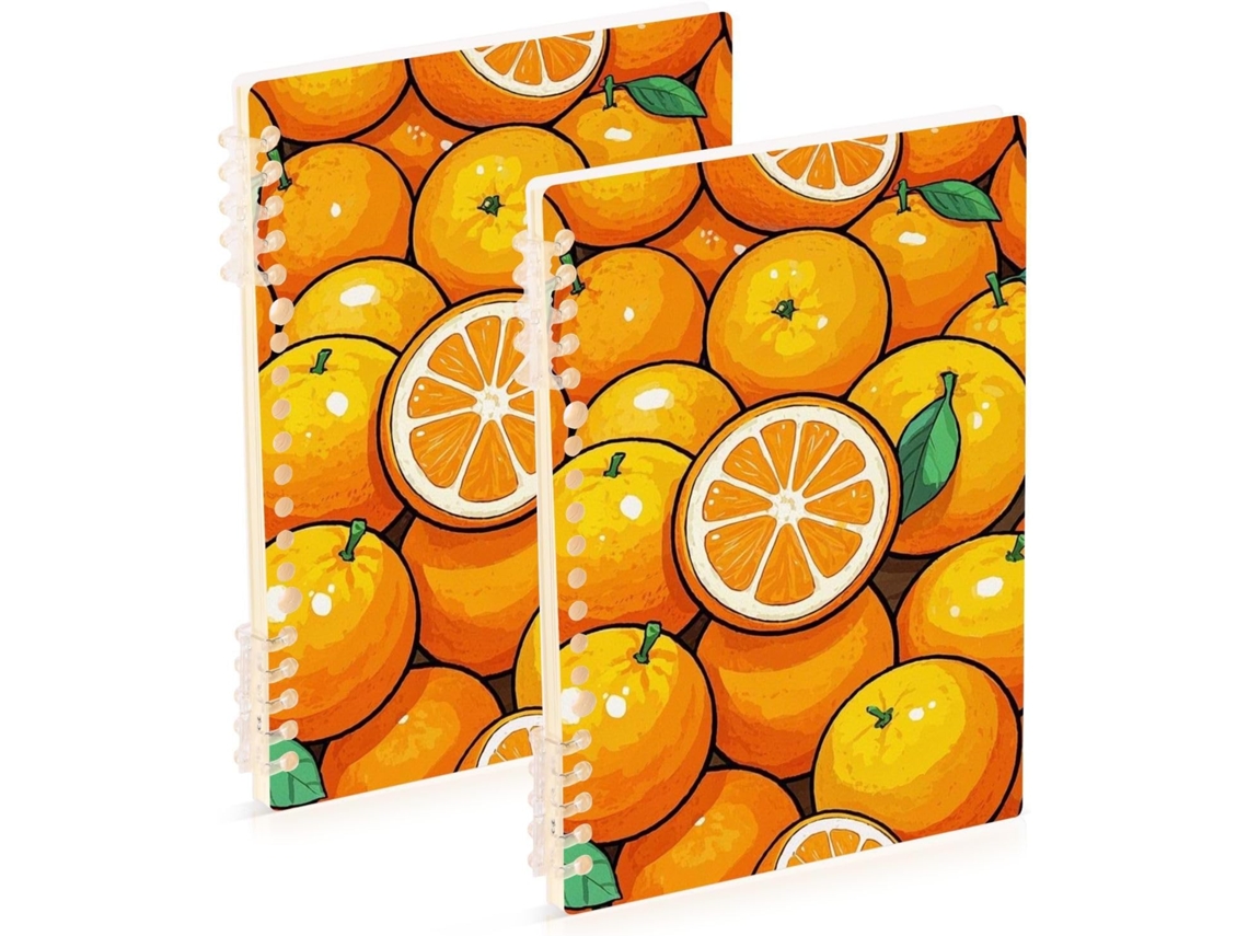 Conjunto de 2 Cadernos A5 21,1 X 14,5 Cm Material Escolar Resistente para o Ensino Fundamental Ii 60 Folhas