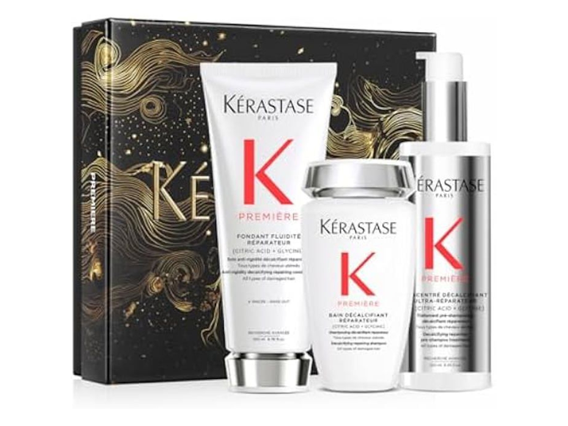 Première Cofre De Fim De Ano Pré Shampoo Decalcificante Shampoo Decalcificante Condicionador Fluididade Reparadora Kérastase