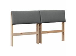 Cabeceira Estofada Cinza Escuro 160 Cm MAISON EXCLUSIVE